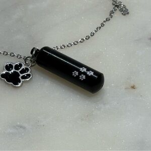 NEW Black Cremation Urn for Dogs + Cats 1.5inches